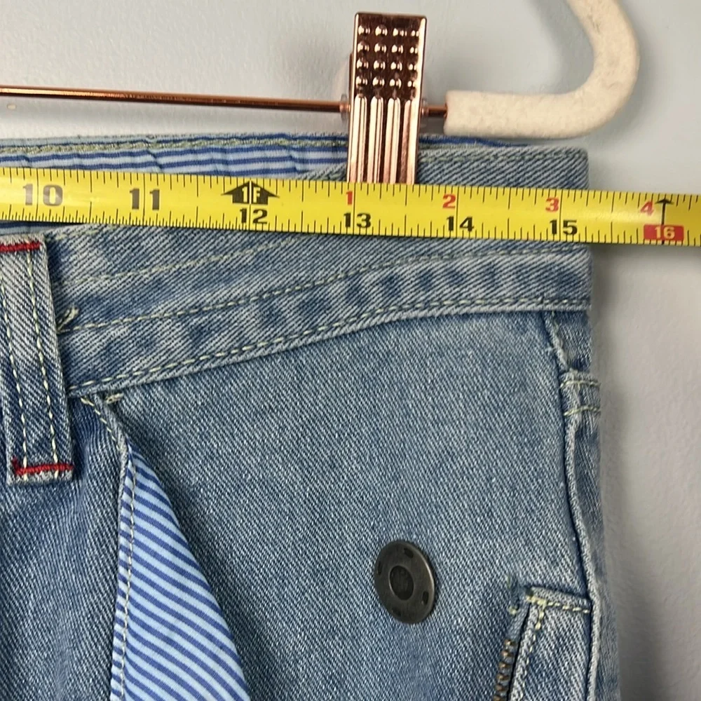 Imperious men's 30x32 zipper detail slim straight leg denim jeans